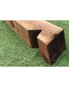 Notched Timber Posts available in Treated Brown or Green.