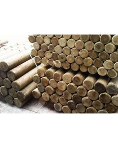 3.6m x 100mm Tanalised Wood Full Round Machine Poles