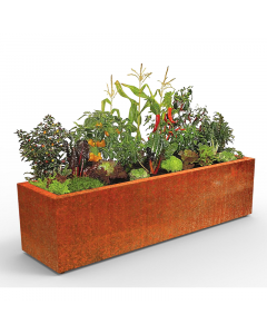 Rustic Rectangular Planter