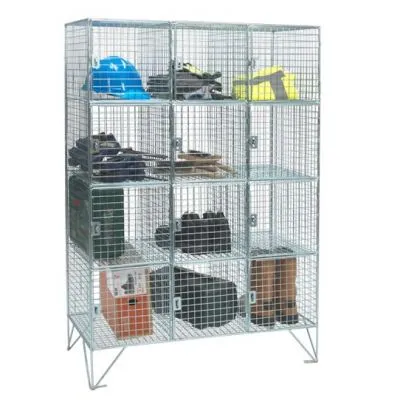 Multi Compartment Wire Mesh Lockers