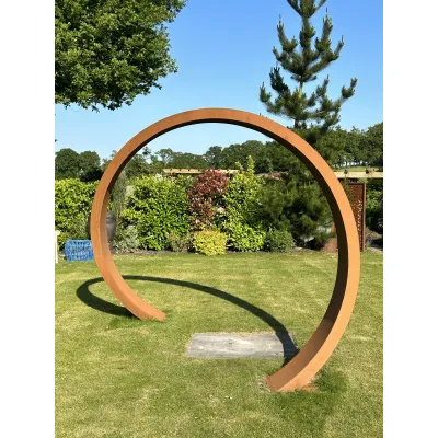 Garden Moongate Arch - Corten Steel