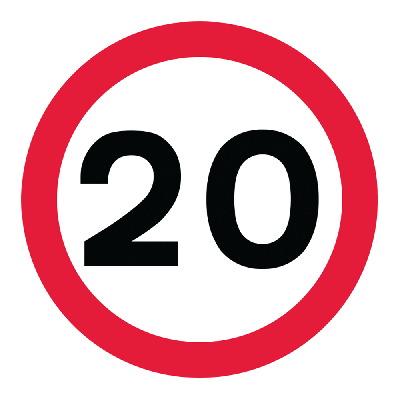 Plastic Quick Fit Speed Signs Plastic Quick Fit Speed Signs