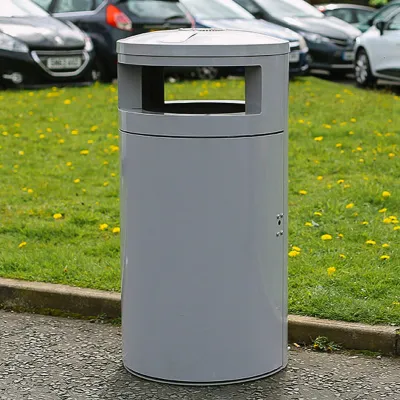 Enclosed Steel Litter Bin